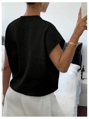 Image of SOLY HUX Women's Short Sleeve Business Casual Sweater