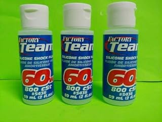 3 Pack TEAM Associated Silicone Shock Fluid Oil 60wt 60 Weight 5436 LOSI ARRMA HPI Includes CHICAGOLAND RC Coupon