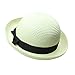 STOBOK Mens Hats Sun Hat, White Fashion Women Bowler Women Summer Sun s Straw Beach Woven Straw for Outdoor Activities, Party, Beach Mens