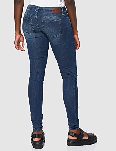 3301 Low Waist Super Skinny Jeans, Blue 