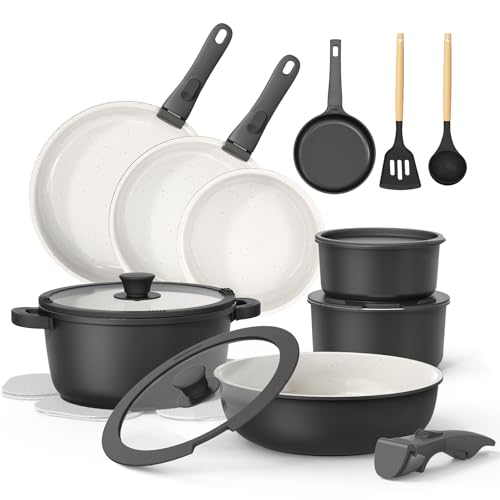 23Pcs Pots and Pans Set Non...
