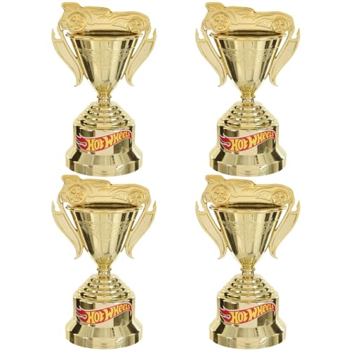 Trophée Hot Wheels Or pour Décoration Anniversaire et Goûter Enfant