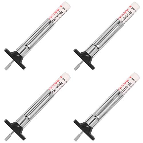 Tire Tread Depth Gauge, Tread Depth Gauge, Tire Gauges, Color Coded Tire Depth Gauge, Tire Tread Gauge, Tire Tread Depth Accurate Measurement Tools by PROND (White Type - 4PCS)