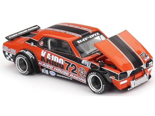 MINI GT Skyline 2000GT-R 1:64 en color naranja miniatura 1