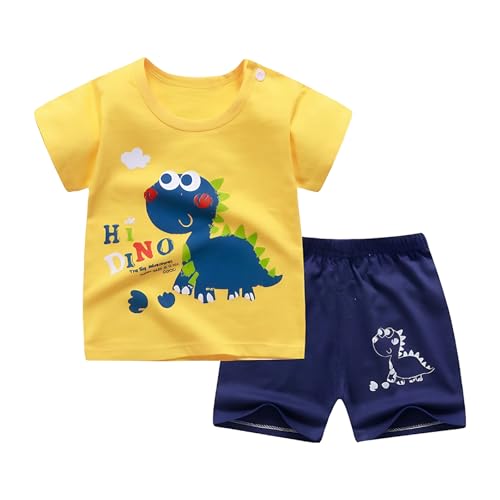 Image of Baby Toddler Boys 4 PCs T-shirts and Shorts Set Summer Clothes Outfit