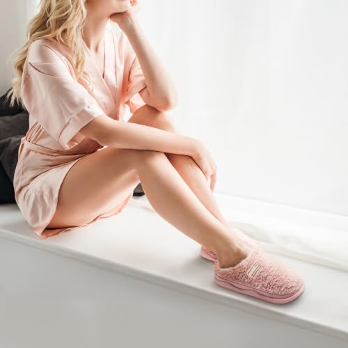 Image of Slippers for Women Men, Memory Foam Slippers for Women, Soft Thick Fuzzy Bedroom House Shoes Indoor Outdoor