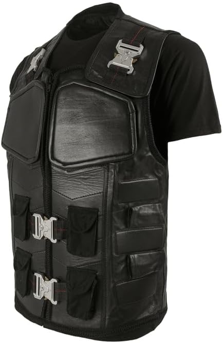 Unisex Trinity Blade Costume Vest for Cosplay - Military Style Leather Tactical Vest - Image 7