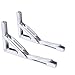 Amarine-made Long Release Arm Heavy Duty Polished 304 Stainless Steel Folding Shelf Bench Table Folding Shelf or Bracket, Max Load: 550lb/250kg, Long Release Arm (2 Pcs)