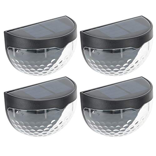 Lâmpada de parede de energia solar, lâmpada de parede de energia solar de 4 unidades, lâmpada de pát