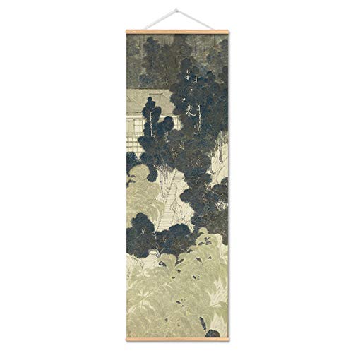 Affiche paysage japonais decoration murale vintage salon peinture C