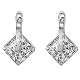 Pendientes bohemios para mujer, aretes de verano estéticos con circonita cúbica de rombo, adecuados para bodas, aniversarios y vacaciones, Cobre, Circonita cúbica