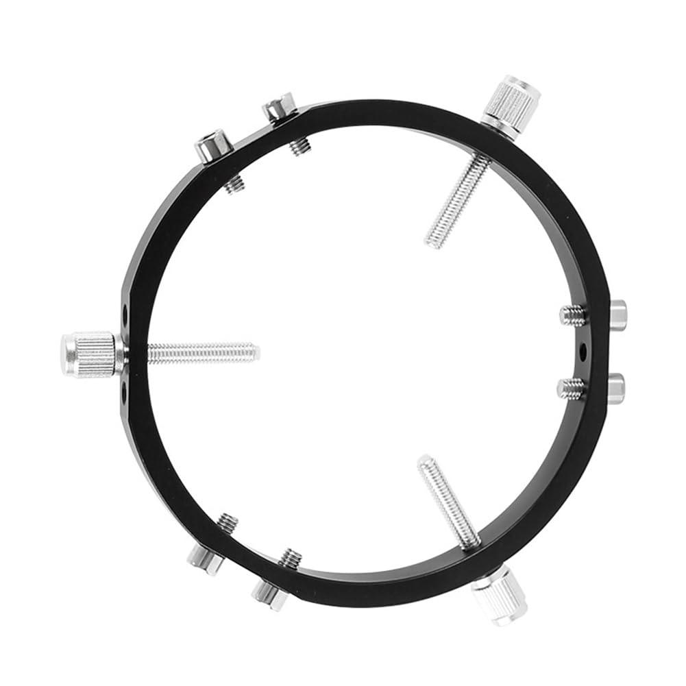 TsoLay Anillos de Bloqueo para Guía de Astrofotografía de 3 Puntos para de Telescopio, Puntero Buscador de 130 mm, Color Negro