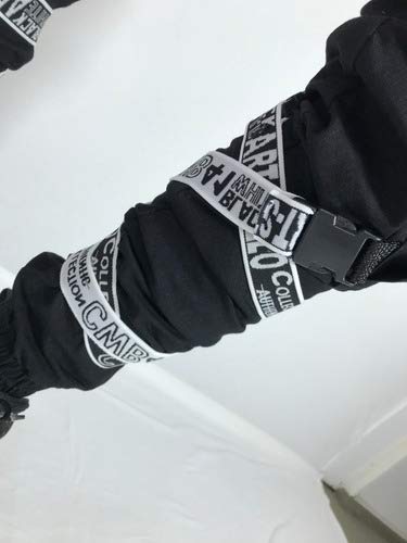 Calça Jogger Masculina Preta Sarja Com Fitas Tamanho:44;Cor:Preto