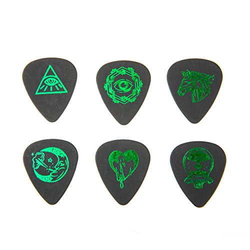 Dunlop ILDCT01 Boîte de 6 médiators I Love Dust Green - Les Beatles, Paul McCartney, John Lennon, RIngo Starr, George Harrison Dunlop ILDCT01 Boîte de 6 médiators I Love Dust Green – Image 3