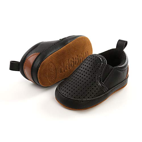 Image of Meckior Infant Baby Girls Boys Canvas Shoes Soft Sole Toddler Slip On Newborn Crib Moccasins Casual Sneaker Austin Boy's Flat Lazy Loafers First Walkers Skate Shoe
