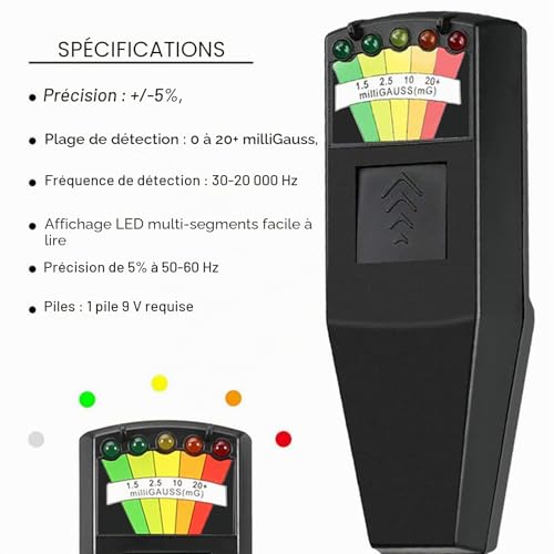 PNGOS K2 EMF Détecteur De Rayonnement Détecteur De Rayonnement Détecteur De Rayonnement Ghost Hunting Paranormal Equipment Tester – vue 3