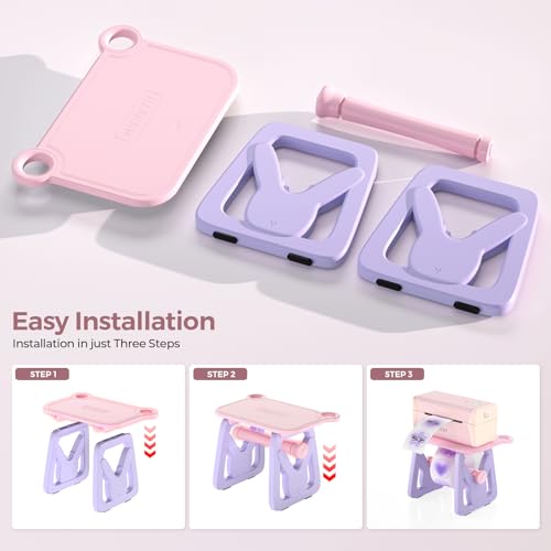 Image of MUNBYN Label Holder for Rolls and Fanfold Labels | Thermal Sticker Holder, For Desktop Thermal Printer, For Home, Office, Small Business