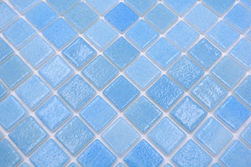 Mosaïque de piscine SPAIN - Turquoise - MOS220-501R_f