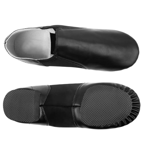 Dance Jazz Shoes,Soft Leather Dance Slippers for Women/Men4