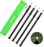 SAN LIKE Telescoping Tarp Poles Tent Poles, 96' Aluminum Canopy Poles Extendable Pole for Awning Shelter Camping Backpacking Hiking Picnic, Set of 4