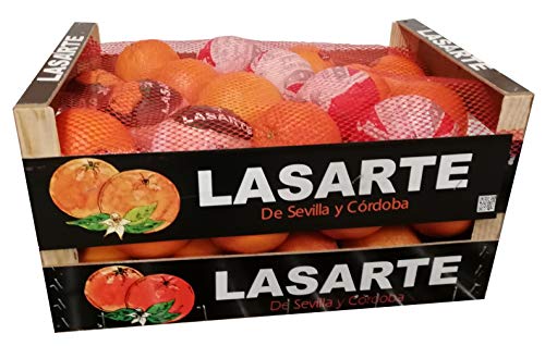Preisvergleich Produktbild FRUCHTVERSAND24® Orangen LASARTE Spanien Original-Holzkiste 15kg