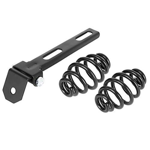 F FIERCE CYCLE Kit de ressorts de selle noirs en acier inoxydable pour moto