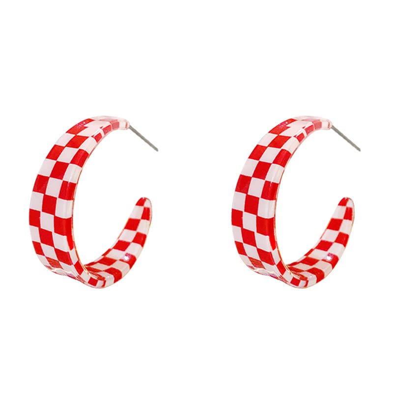 Yellow ChimesEarrings for Women and Girls Fashion Hoops Earrings | Lightweight Minimalist Acrylic Statement Style Hoop Earrings | Birthday Gift for girls and women Anniversary Gift for Wife