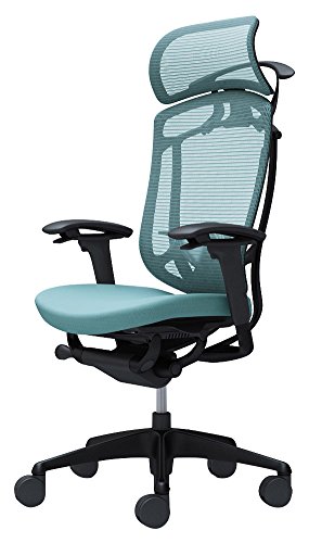 オカムラ オフィスチェア コンテッサ セコンダ 可動肘 エクストラハイバック 座:クッション セージ CC88MS-FPC6