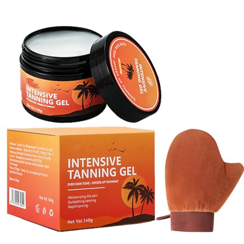 Gel de bronceado, Acelerador Bronceado, Gel Bronceador Intensivo de Lujo, Bronceador Corporal eficaz en Soláriums y Sol exterior