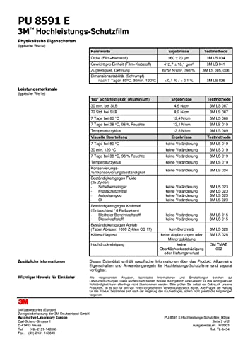Profiklebeband 3M Lackschutzfolie Meterware 120mm breit x 2000mm - transparent (PU 8591E) Steinschlagschutzfolie Hersteller: 3M