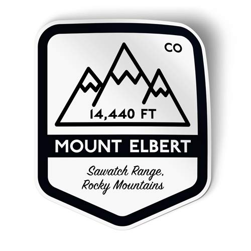 Squiddy Mount Elbert - Vinyl Sticker - Large Size (11
