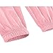 Girls Summer Long Pants Cotton Linen Straight Cuffs Elastic Waist Ankle Length Trousers Teen Kids (Pink, 9-10 Years)
