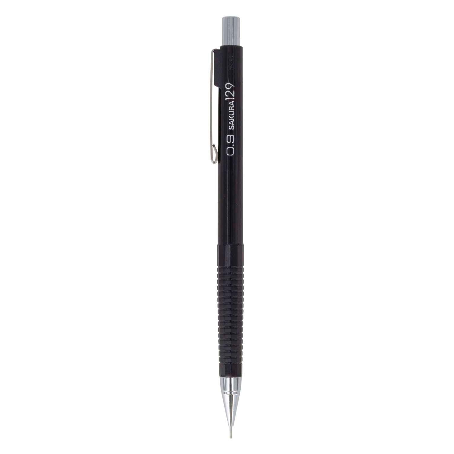 Sakura Mechanical Pencil Fixed Sleeve 0.9mm Black - Cushioning Point Mechanical Pencil - 0.9mm Lead- Black Body Color - Pack Of 1-image-7