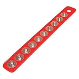 Triton Products 72403 MagClip Magnetic Socket Holder Strip 1/2-Inch Drive 1-7/8-Inch by 16-5/8-Inch, Red