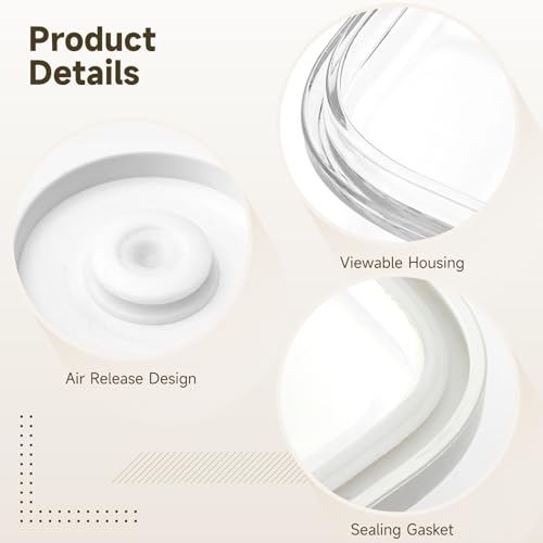 3 Pcs Food Storage Containers Set, Square Food Storage Containers, 850/1300/1800 mL, Transparent AS, Large Containers for Fruit, Vegetable, and Meal Prep, Space Saving for Kitchen Organization - Image 2