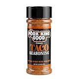 Pork King Good Taco Seasoning For Cooking And Popcorn Seasoning - Keto Friendly, Paleo, No Msg, Gluten Free (Taco, Single Shaker)