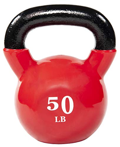  Vinyl Coated Kettlebell, 50LBS