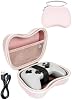 Funda para GameSir Nova Lite 2, carcasa rígida EVA, rosa, con cable de carga | Bolsillo de malla tipo panal, interior suave, asa ancha, estuche de viaje portátil 2