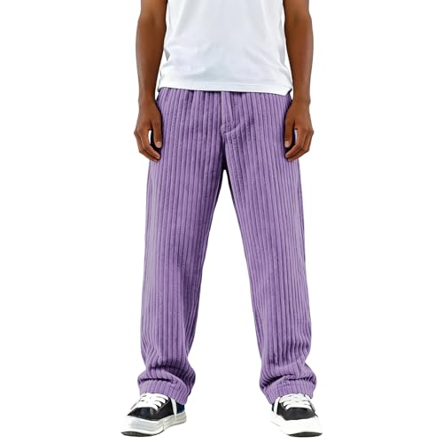 Pantalon combinaison coton d'entraînement haut de gamme coupe droite homme