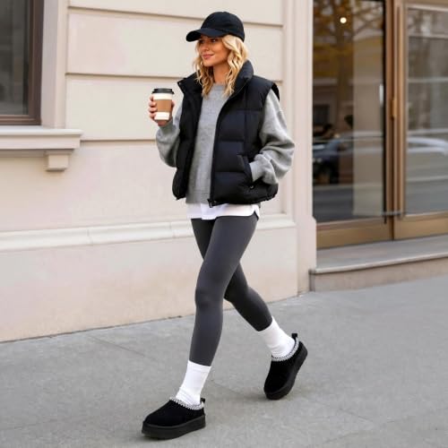 Women's Platform Genuine Suede Slippers - image 2