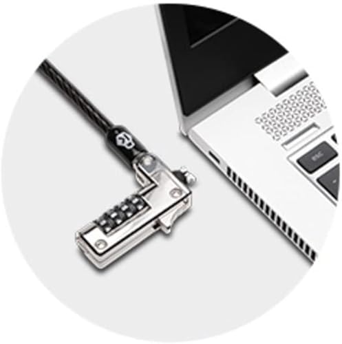 Miniatura 6 de Kensington NanoSaver Candado combinado para laptop, cable de bloqueo de seguridad de computadora reiniciable para portátiles ultrafinos para HP