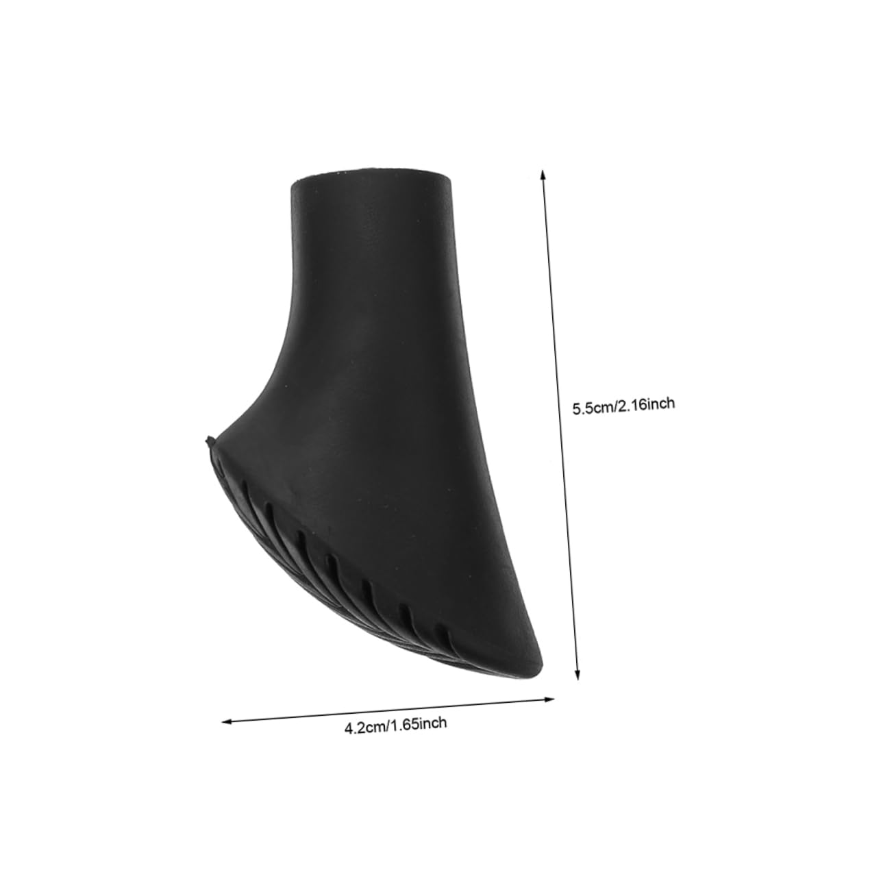 SUPVOX 4Pcs Heavy Duty Non Slip Silicone Tips for Walking Canes and Trekking Poles Crutch Feet Caps for Enhanced Stability and Grip Outdoor Accessory for Hiking and Walking