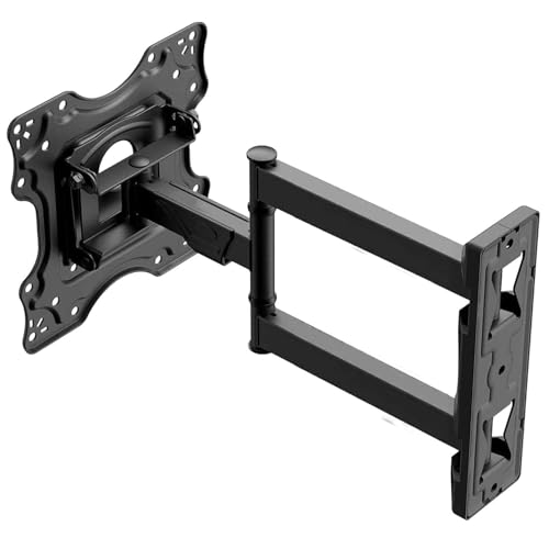 Image of SM2 Full Motion Movable TV Wall Mount for 32 to 55 Inch Smart TVs | Tilt +8 to -5 & 180 Swivel | Adjustable Arm 40mm-360mm | Heavy Duty Wall Bracket | Max Load 25 Kg | VESA Up to 200x200