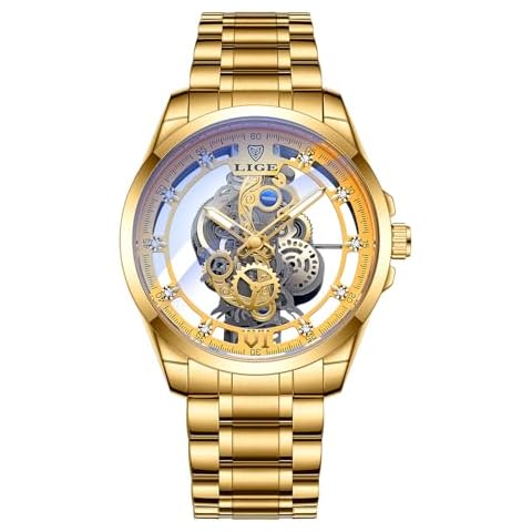 Montre LIGE Homme Automatique Luxe Cover
