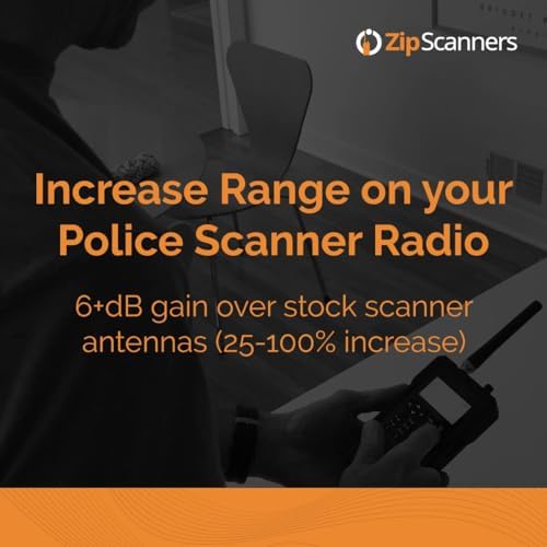 Antenna for Police Scanner Radios | Remtronix 920S | SMA End Type | 400-480MHz and 700~900MHz UHF Digital, Analogue and Separate Antenna | Flexible Whip 9 Inch | Increases the - 4