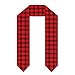Bagea-Ka Red Buffalo Check Plaid Tartan Pattern Graduation Shawl Print Stoles Graduate Sash Unisex Congratulation Gifts