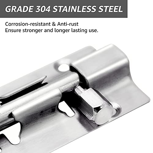 JelKen 2 Pack Door Lock Bolts 3"(75mm) - Image 3