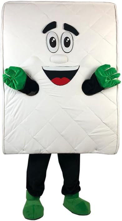 Bed Mattress Mascot Costume Funny Cartoon Fancy Dress