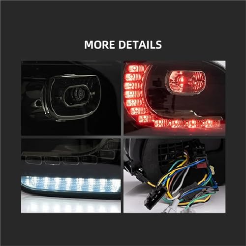 Feux arrière Golf 6 MK6 R20 type B rouge avec clignotants séquentiels LED 2008-2013