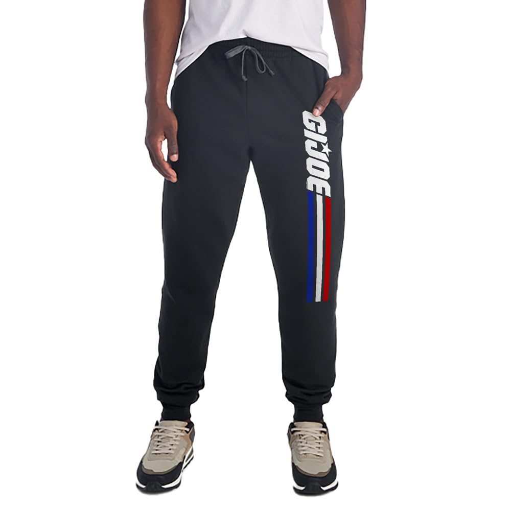 Pop Culture Down The Leg Print Collection Unisex Jogger Sweatpants with Pockets for Men and Women